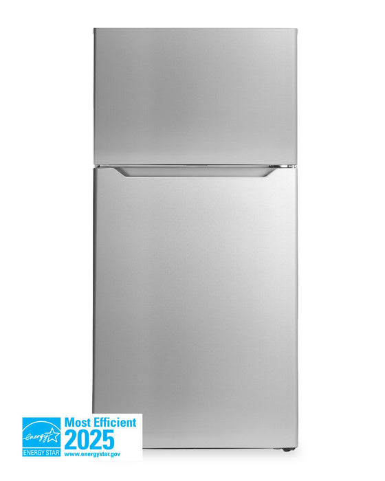 Danby 27.56” 14.2 Cu. Ft. Apartment Size Top Mount Refrigerator - Stainless Steel - DFF142E1SSDB \t