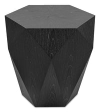 Dawson 19” Modern End Table - Black 