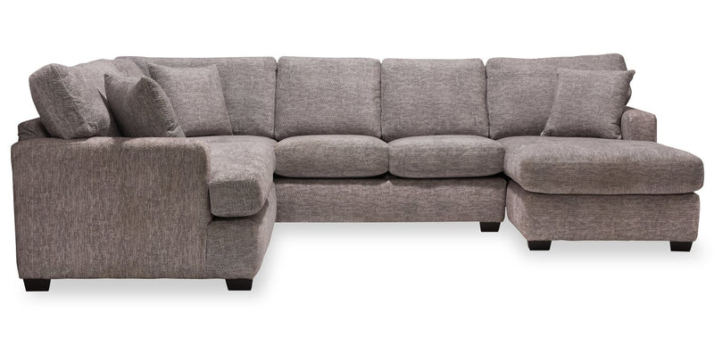 Luxe 3-Piece Right-Facing Sectional - Zaftig Dove