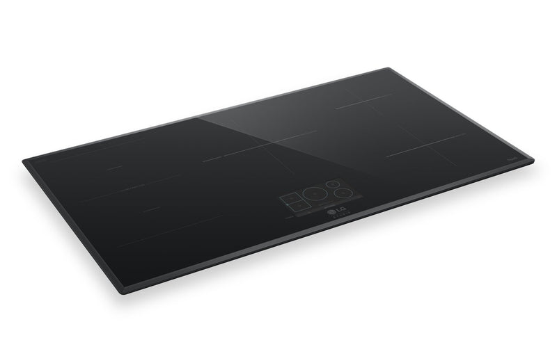 LG Studio 36\" 5-Burner Induction Cooktop with Flexible Cooking Zone - Black - CBIS3618BE