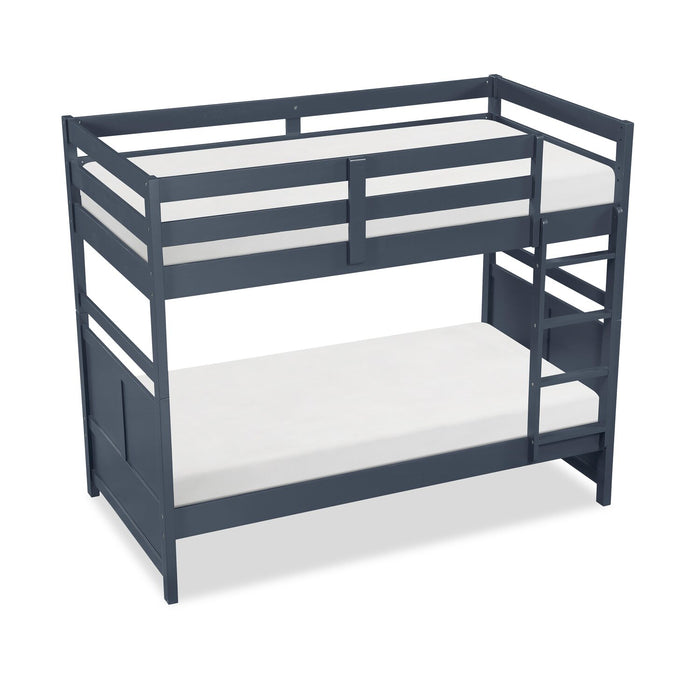 Quinn Twin/Twin Bunk Bed - Blue