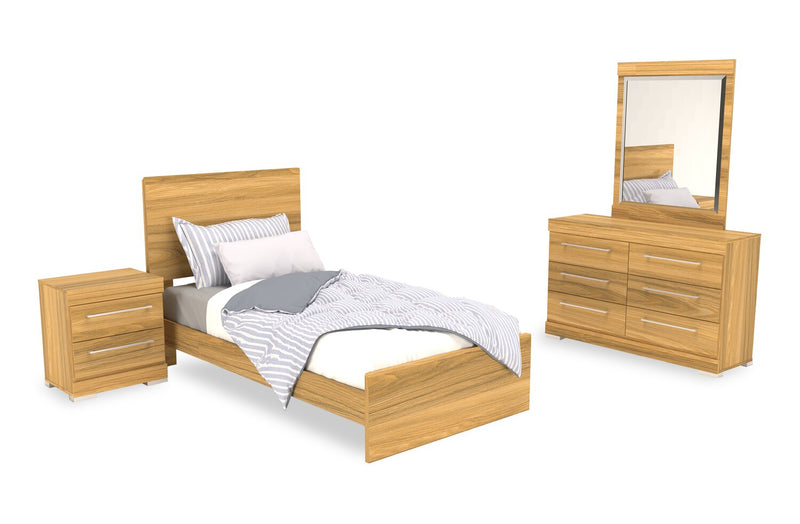 Riley 6-Piece Twin Bedroom Set - Natural
