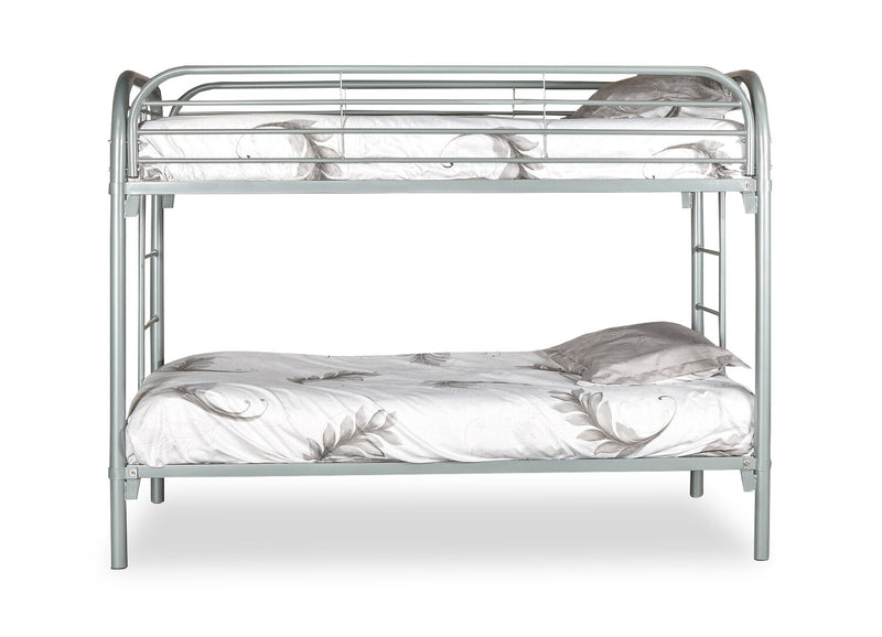 Logan Twin Bunk Bed - Grey