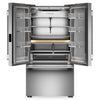 KitchenAid 36\" 24 Cu. Ft. Counter-Depth French Door Refrigerator - PrintShield Stainless - KRFC236SPS