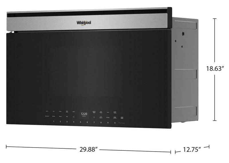Whirlpool 1.1 Cu. Ft. Built-In Microwave with Air Fry - Fingerprint Resistant Stainless Steel -YWMBT7030SZ