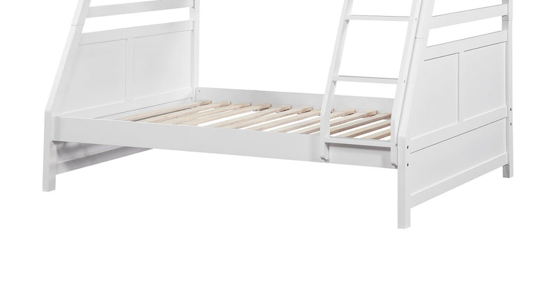 Quinn Twin/Full Bunk Bed – White