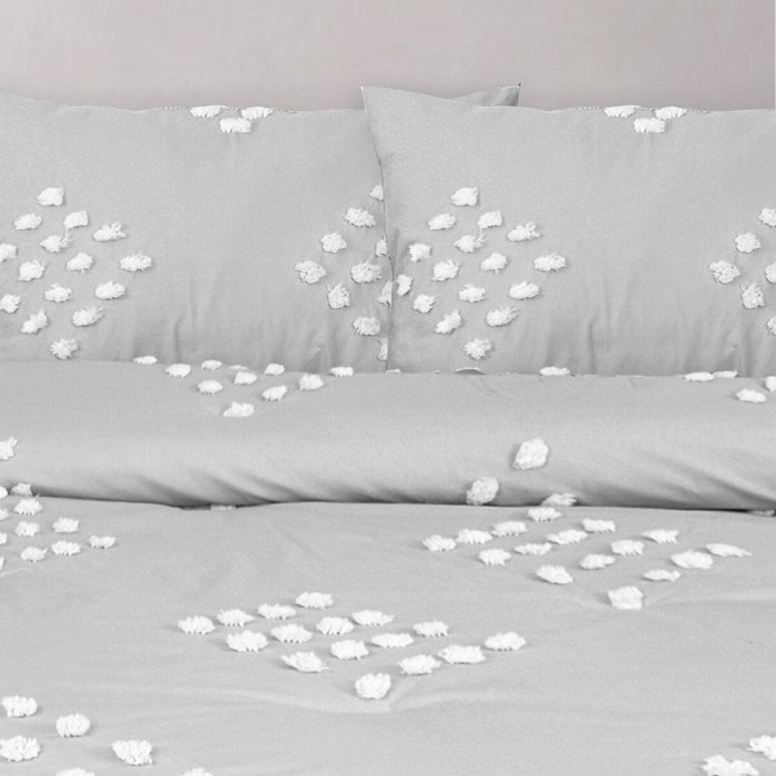 Lake 3-Piece Queen Comforter Set - Grey 