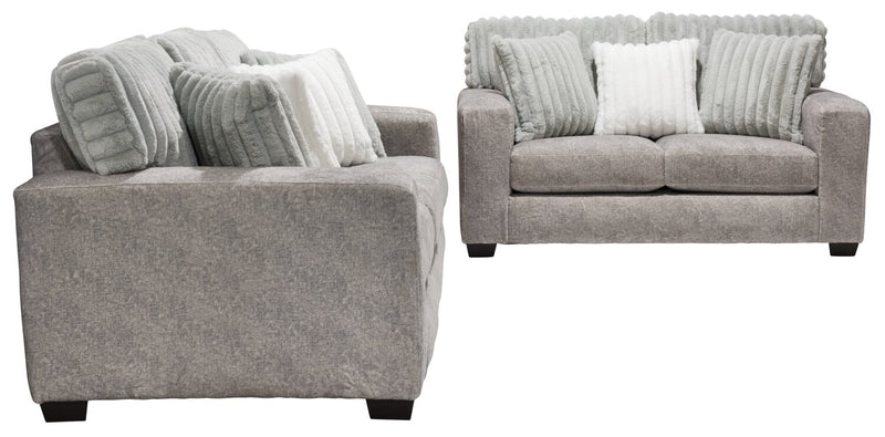Koda Chenille Sofa - Plush Paloma