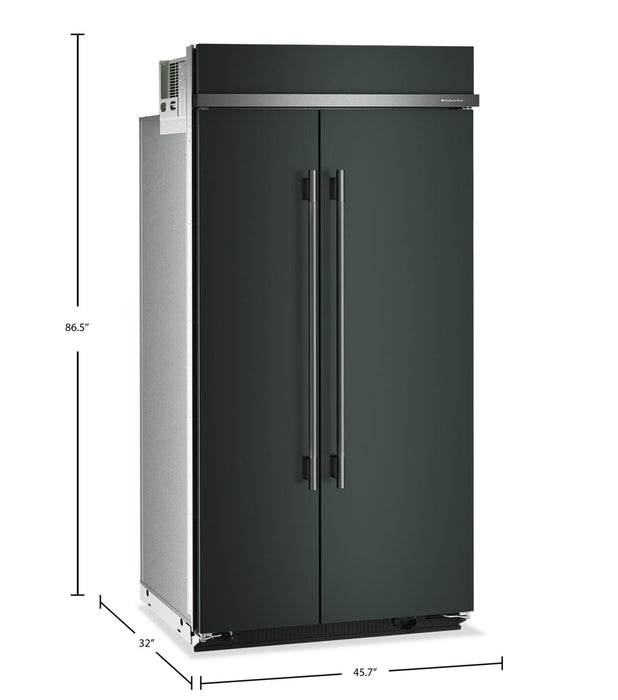 Kitchenaid 42\" 25.5 Cu. Ft. Built-In Side-by-Side Refrigerator – Juniper - KBSN742SJP 