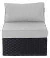 Barbados Armless Patio Chair – Grey
