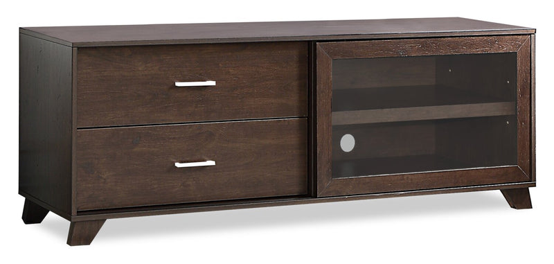 Jacob 60\" Modern TV Stand with Storage and Cable Management for TVs up to 65\"- Espresso