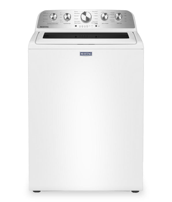 Maytag 5.4 Cu Ft. Top Load Washer with Pet Pro Option and 7.0 Cu Ft. Gas Dryer – White 