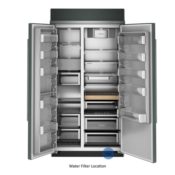 Kitchenaid 42\" 25.5 Cu. Ft. Built-In Side-by-Side Refrigerator – Juniper - KBSN742SJP 