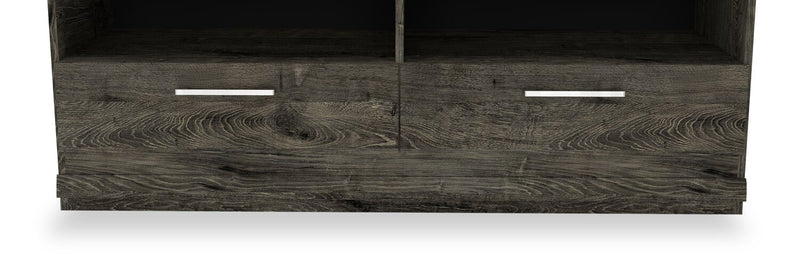 Camden 56\" TV Stand with Storage and Cable Management for TVs up to 60\" - Alabaster Oak