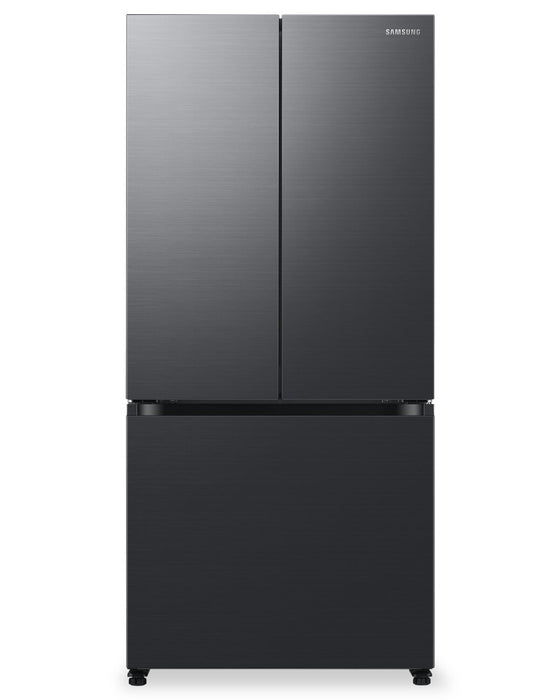 Samsung 33\" 17.5 Cu. Ft. Counter-Depth French-Door Refrigerator - Black Caviar Matt - RF18A5101MT/AA