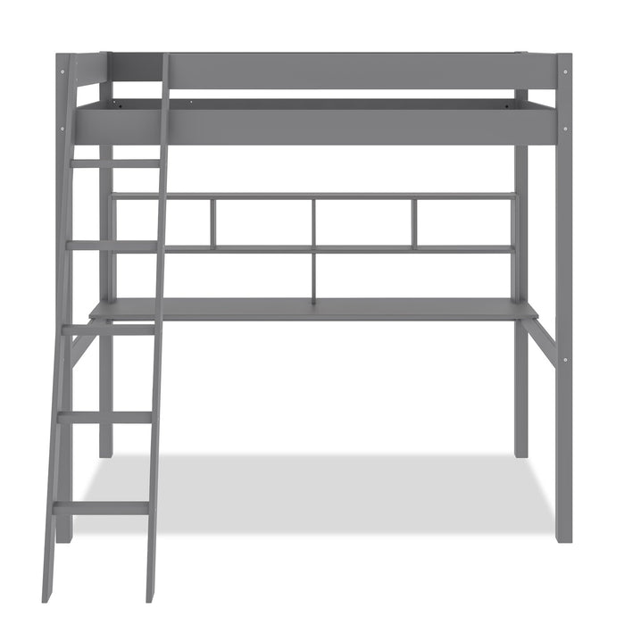 Brody Twin Loft Bed with Desk