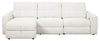 Scott Living Elevate Modular 115\" Chenille Fabric Left-Facing 3-Piece Sectional with Chaise – Beige