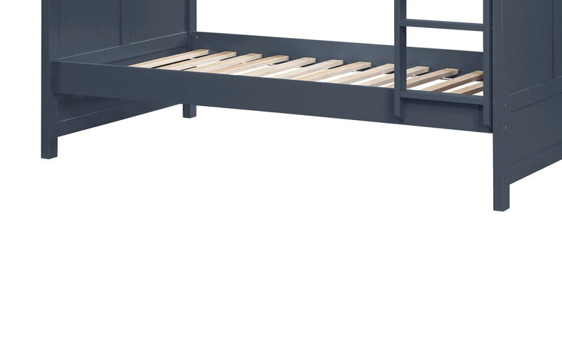 Quinn Twin/Full Bunk Bed – Blue