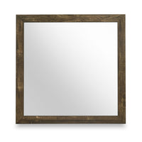 Silas Bedroom Dresser Mirror - Rustic Brown 