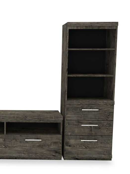 Camden 3-Piece Entertainment Centre with Storage and Cable Management for TVs up to 55\" - Alabaster Oak