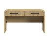 Lenore 59” Modern Sofa Table with Storage - Natural