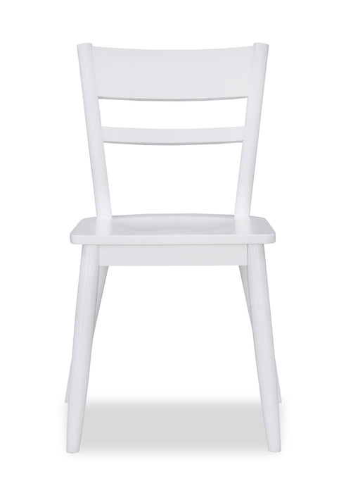 Remi 5-Piece Ladderback Dining Package - White