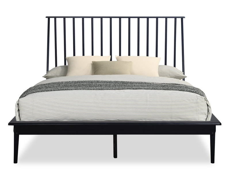 Milan Queen Bed - Black 