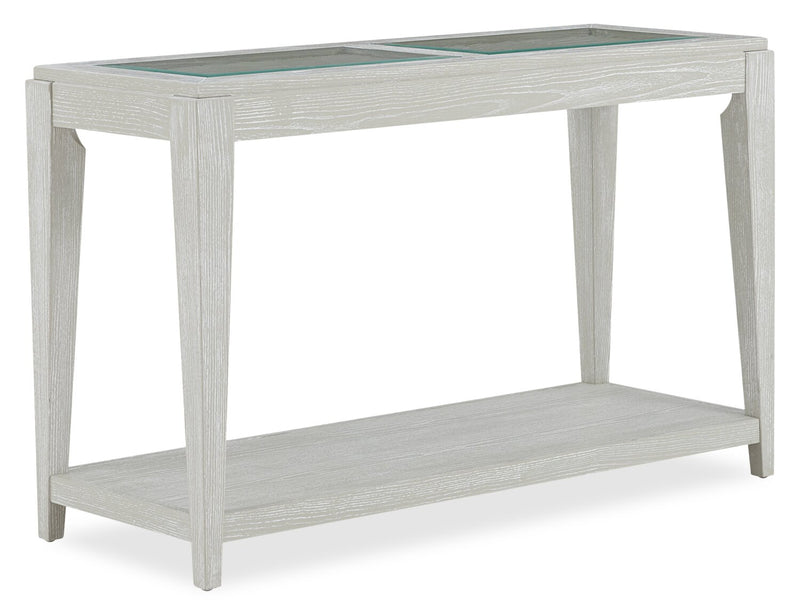 Vida 47.5” Solid Wood Sofa Table with Shelf - Sand