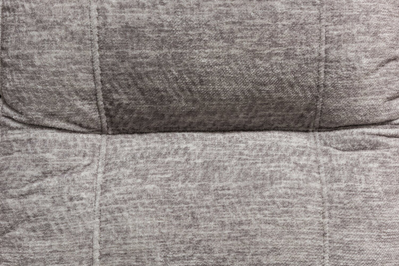 Canadian Made Fynn 40\" Dove Grey Chenille Fabric Power Reclining Chair with USB Port