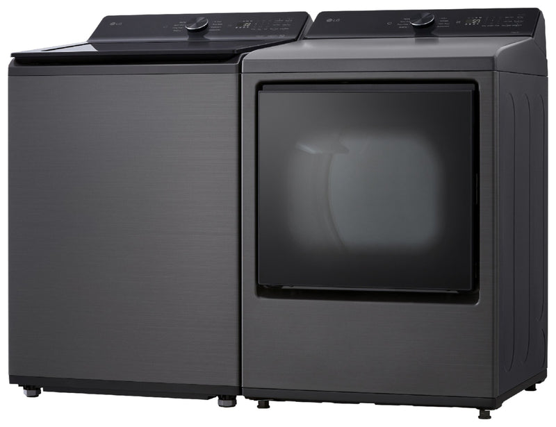 LG 5.8 Cu. Ft. Smart Top-Load Washer with EasyUnload™ and 7.3 Cu. Ft. Electric Dryer with AI Sensing