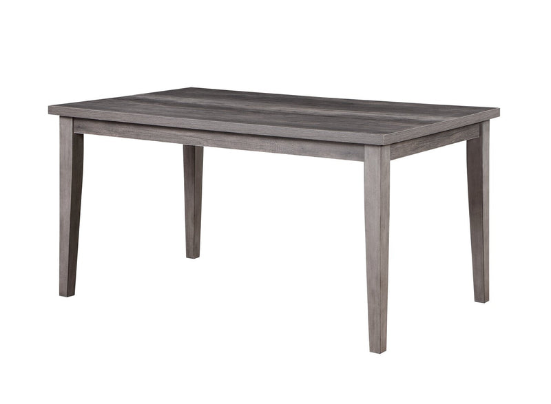 Krew 5pc Dining Set with Table & 4 Chairs, Melamine, 60\"W - Grey 