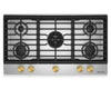 KitchenAid Gas-on-Metal Cooktop with Integrated Wok Grate – Stainless Steel - KCGK736SSS