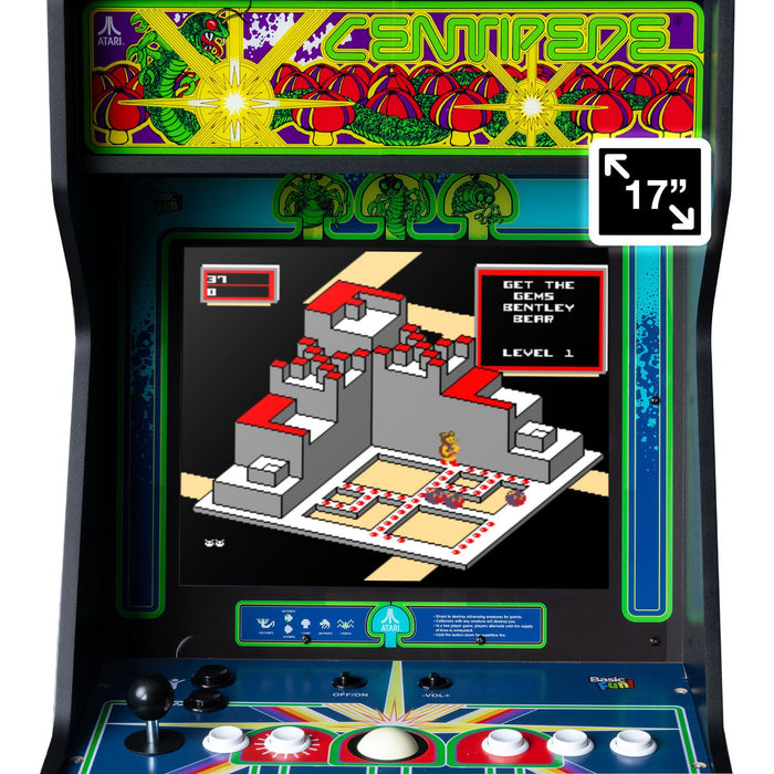 Basic Fun Arcade Classics Atari/Centipede/Asteroids Ultra Series 40 Game Arcade Cabinet