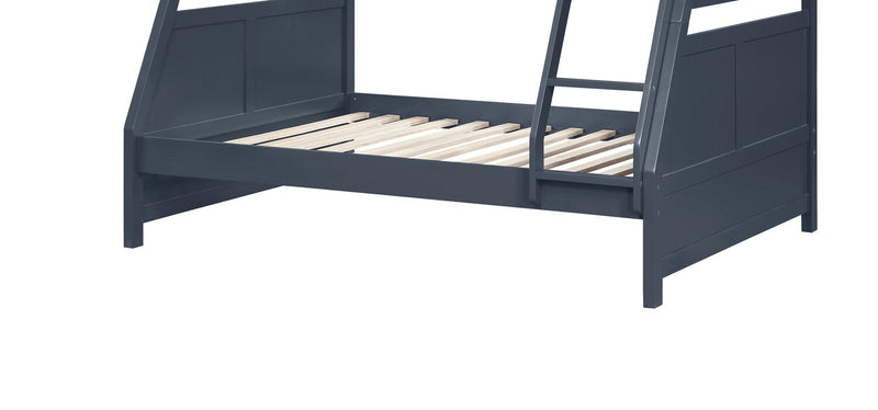 Quinn Twin/Full Bunk Bed – Blue