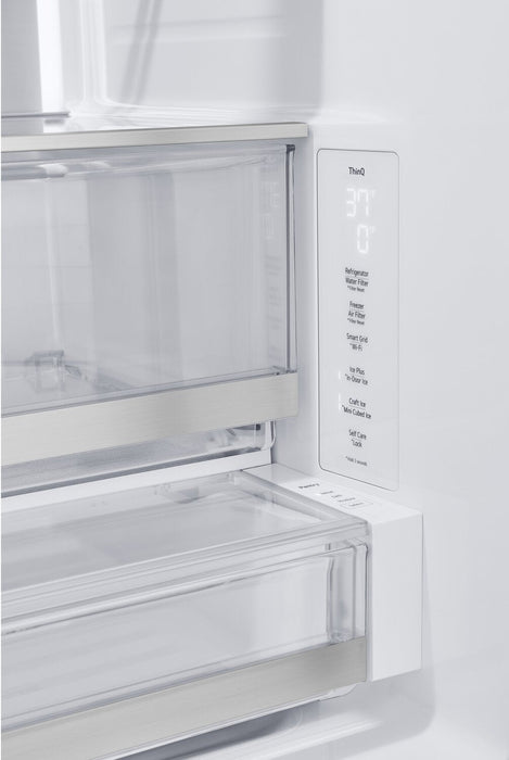 LG 36\" 26 Cu. Ft. French-Door Counter-Depth MAX™ Refrigerator - Smudge Proof Stainless Steel - LRYXC… 