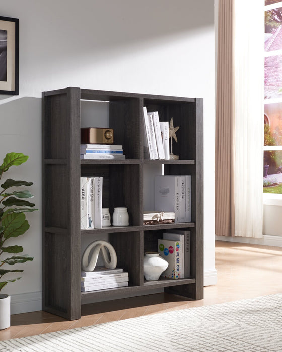Oscar Owen 6-Shelf Bookcase - Grey