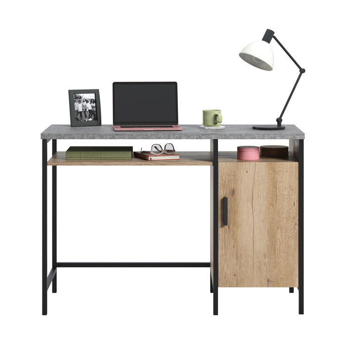 Bradley 45\" Pedestal Office Desk with Cabinet – Prime Oak 