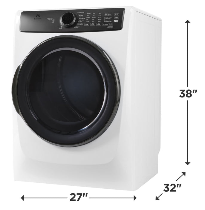 Electrolux 8 Cu. Ft. Perfect Steam™ Gas Dryer with LuxCare® Dry and Instant Refresh - ELFG7738AW 