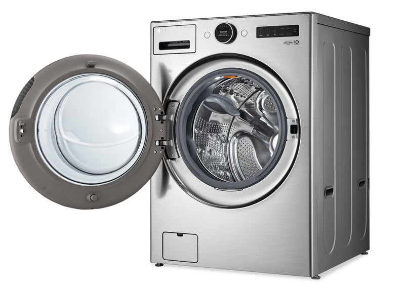 LG 5.2 Cu. Ft. Smart Front-Load High-Efficiency Steam Washer - Graphite Steel - Stackable - WM5500HV… 