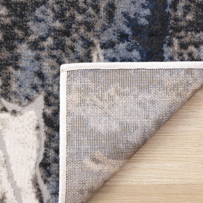 Linnie Blue Grey Area Rug - 5'3\" x 7'7\"