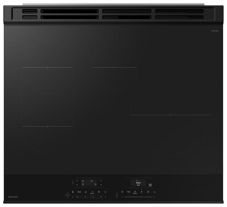Samsung Bespoke 6.3 Cu. Ft. 5 Series Induction Range with Air Sous Vide - NSI6DG9500SRAC