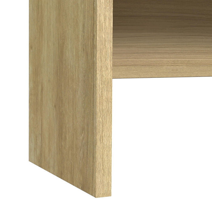 Lenore 59” Modern Sofa Table with Storage - Natural