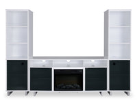 Ignatius Modern 3-Piece Entertainment Centre with Electric Fireplace and Storage for TVs up to 70
