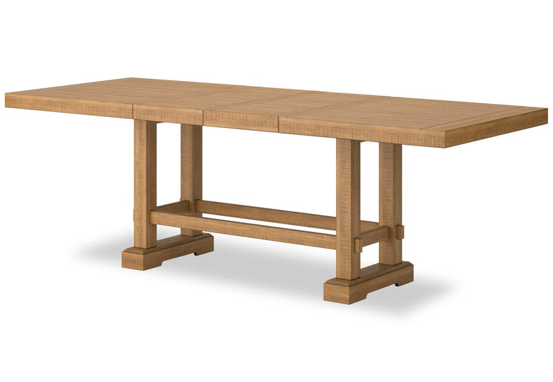 Archer 6pc Counter-Height Dining Package with 72-108\" Extension Table, Bench & 4 Chairs - Light Brown