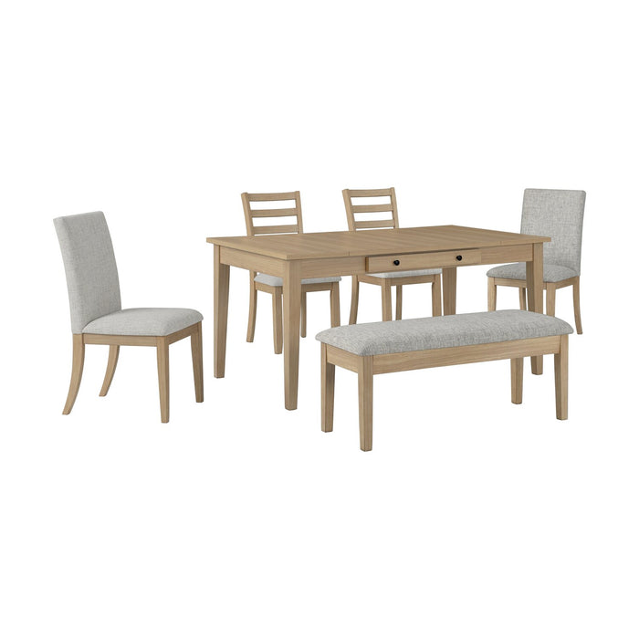 Cove Storage Dining Bench - Natural