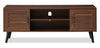 Archie 55\" Modern TV Stand with Storage for TVs up to 58\"- Dark Walnut