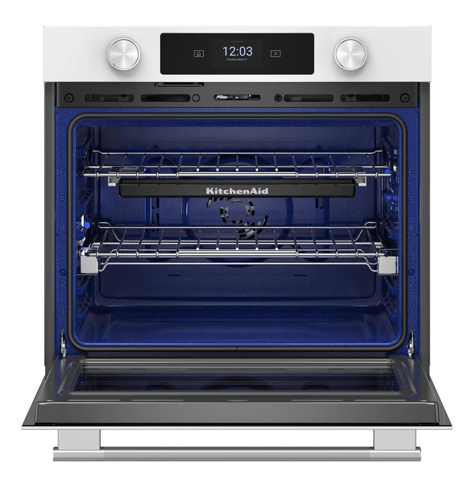 KitchenAid 30\" Smart Electric Single Wall Oven - White - KOES730SWH