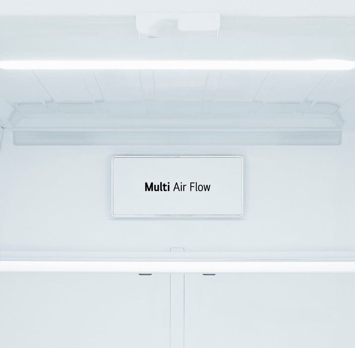 LG 33\" 21 Cu. Ft. French 3-Door Refrigerator – Fingerprint Resistant Stainless Steel - LF21C6000V