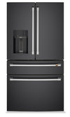 Cafe 36\" 22.3 Cu. Ft. Quad Door Refrigerator - Matte Black - CXE22DP3PD1 