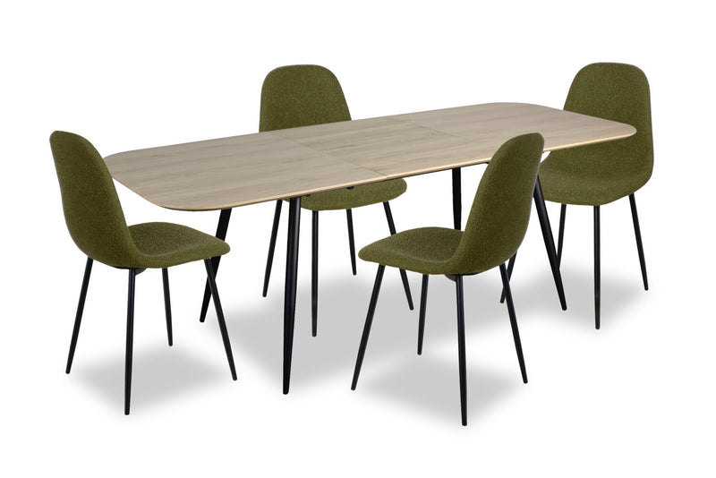 Joss 5-Piece Dining Set - Green